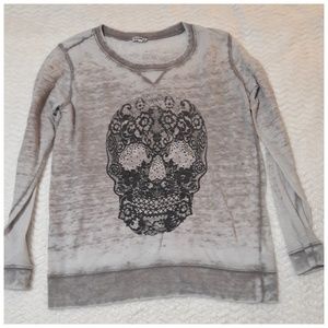 Distressed grey Express sweatshirt